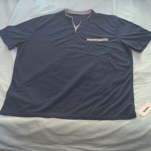 ouku Men's Navy Casual Button Down Shirt 2XL